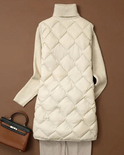 Dunväst Dam Lätt Nylon Puffer-6