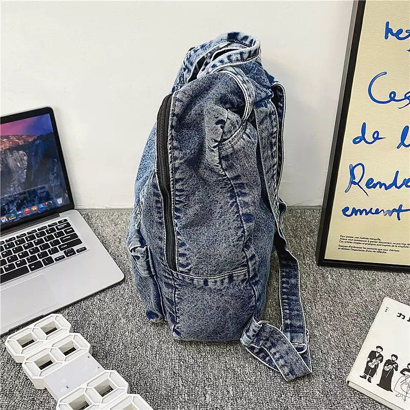 Dam Ryggsäck Stor Kapacitet Polyester Retro Design-6