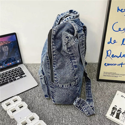 Dam Ryggsäck Stor Kapacitet Polyester Retro Design-6