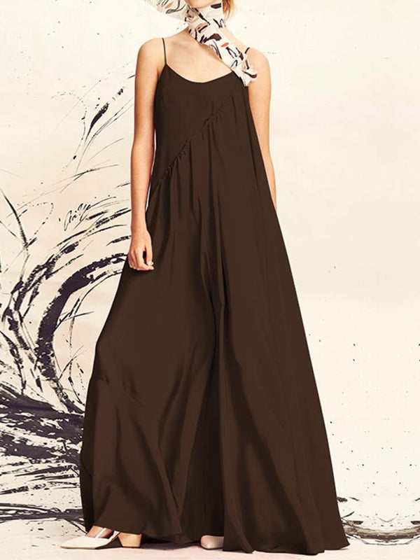 Variant image for Dam Maxi Klänning Lång Ärmlös Polyester Enkelfärgad Sommar-25