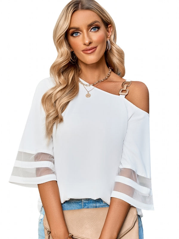 Variant image for Kvinnors Axeltopp En-Axel Trompetärm Polyester-9