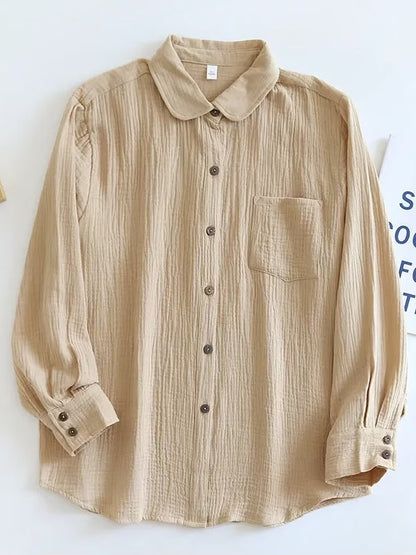 Variant image for Kvinnors Långärmad Skjorta Blazer 100% Bomull-1