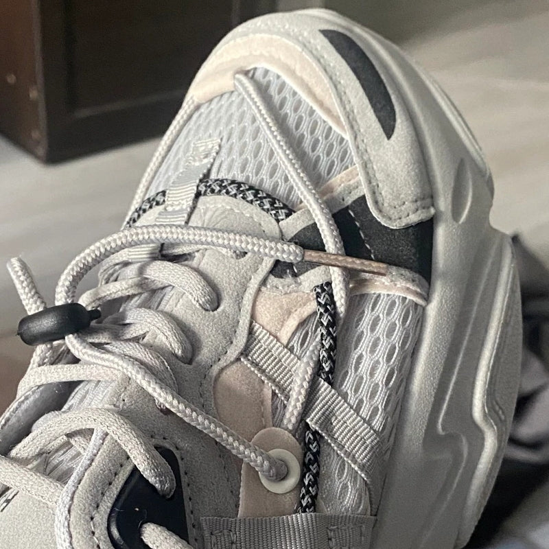 Dam Sportskor Chunky Plattform Andas PU-material-6