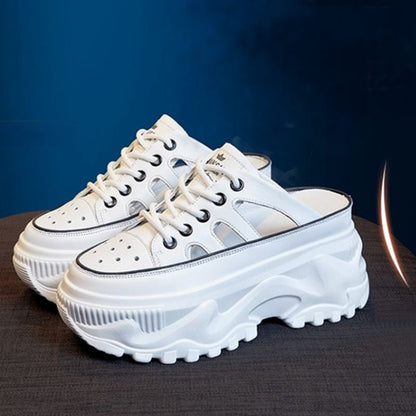 Bekväma Dam Loafers med Hög Klack 8,5 cm och Rund Tå - Elegant PU Skor för Vardags och Fest 3