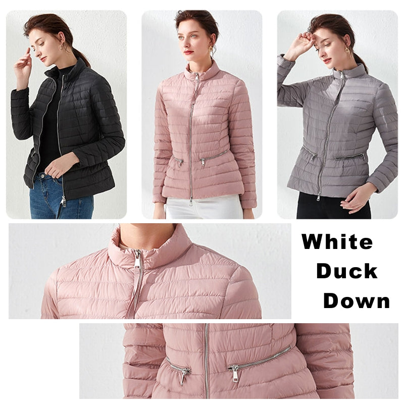 Dam Parkas Slim Fit Vattentålig Jacka För Vår och Vinter-6