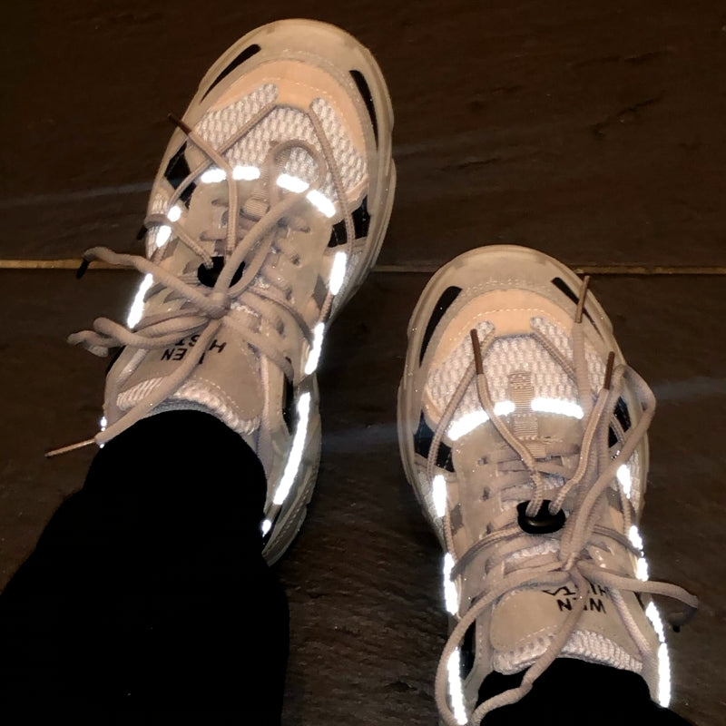 Dam Sportskor Chunky Plattform Andas PU-material-2