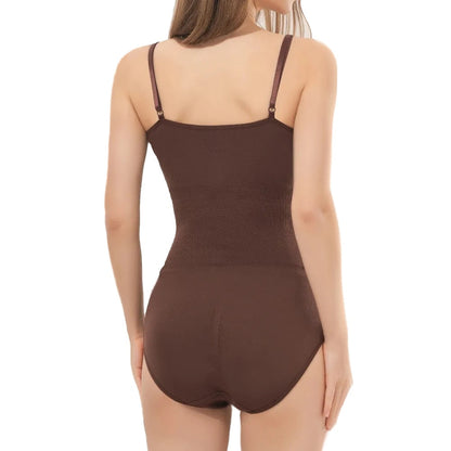Dam Bodysuit Full Kroppsform Nylon Smickrande Silhuett-5