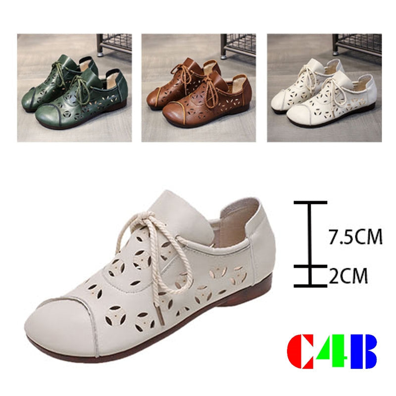 Dam Loafers Bekväma PU-Läder Skor-2