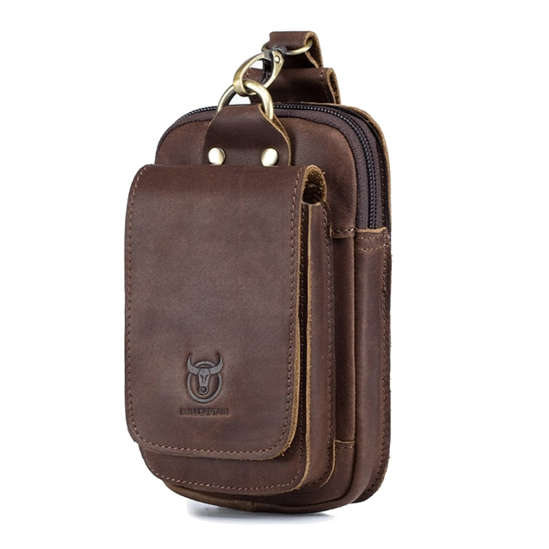 Herr Bältesficka Läder Kompakt Design för Mobiltelefoner Upp till 7 Tum-1
