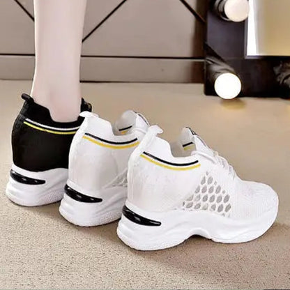 Dam Sneakers Högklackade Andningsbara Mesh EVA-2