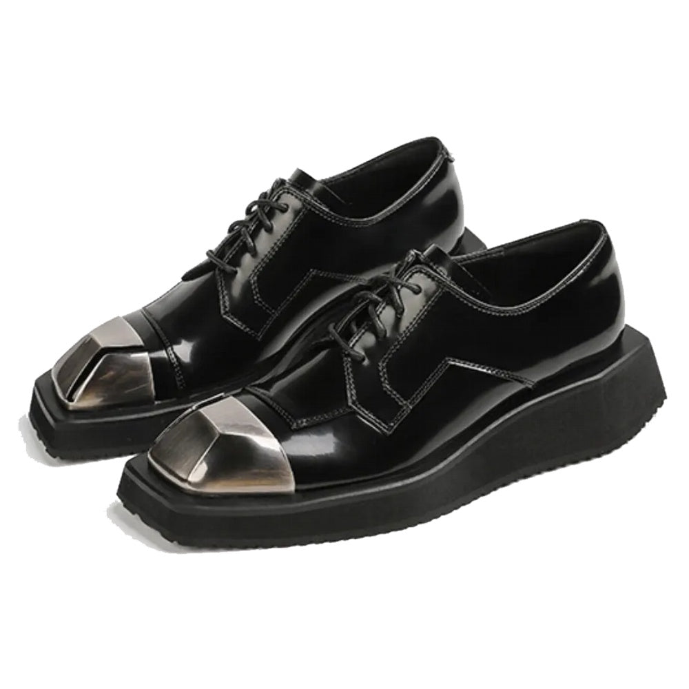 Variant image for Dam Oxford Skor Plattform PU Fyrkantig Tå 2,5 cm Häl-1