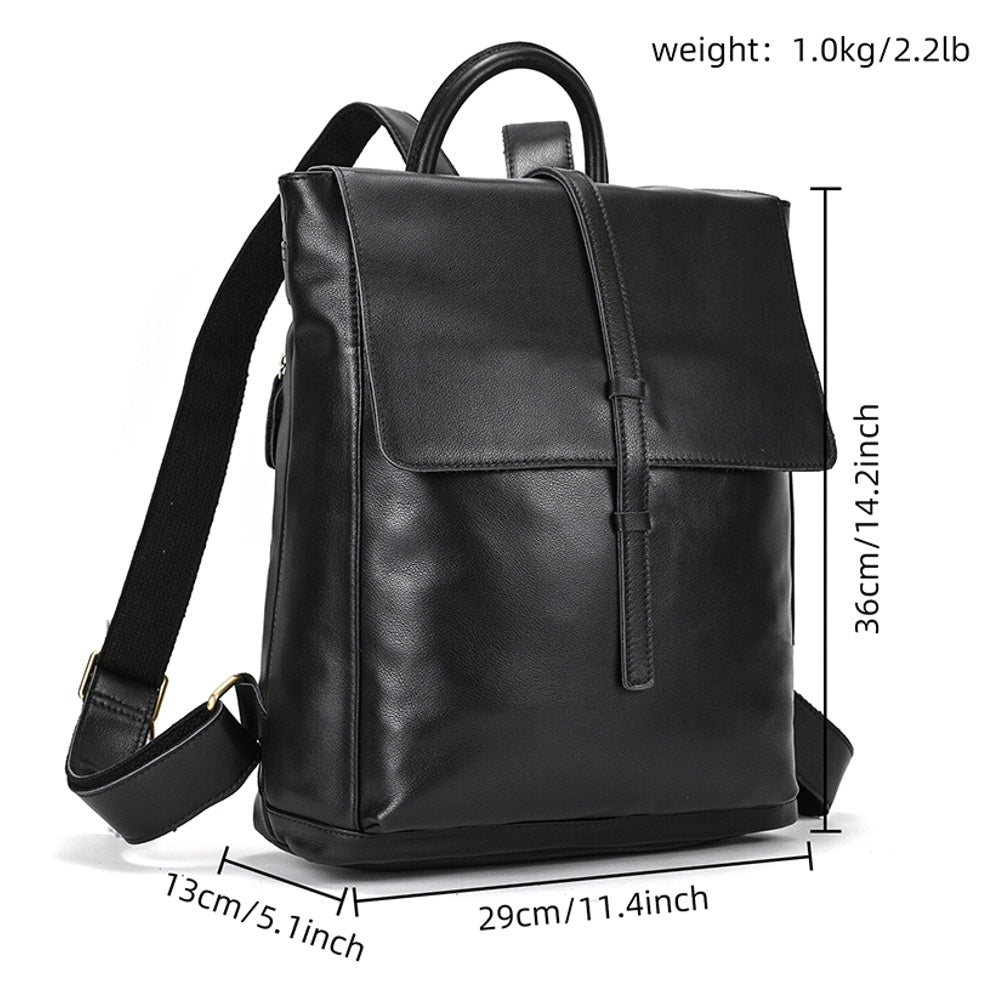 Unisex Ryggsäck Läder Kompakt Design-5