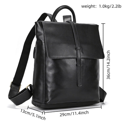 Unisex Ryggsäck Läder Kompakt Design-5