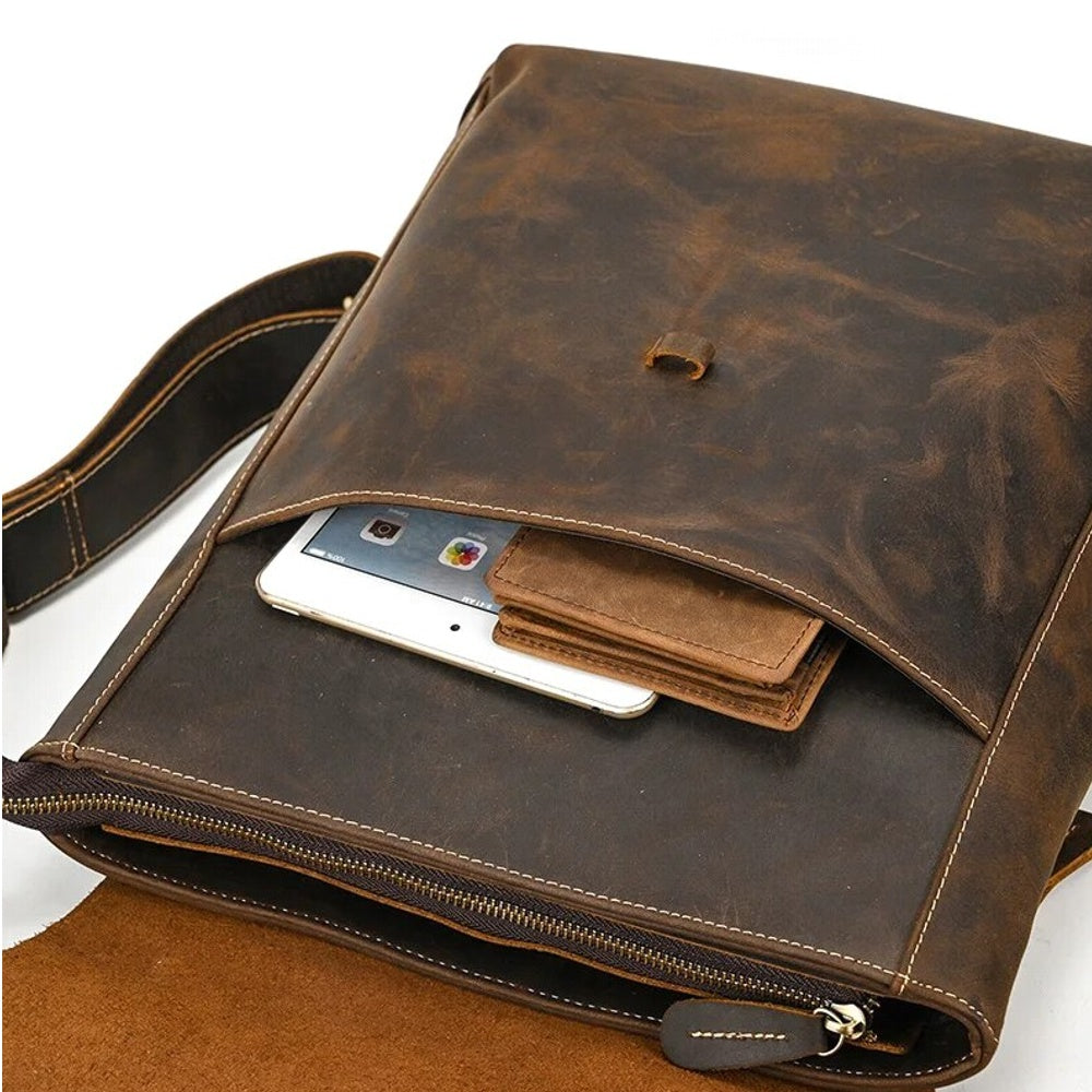 Unisex Ryggsäck Läder Kompakt Design-6