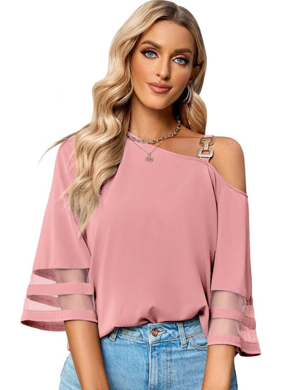 Variant image for Kvinnors Axeltopp En-Axel Trompetärm Polyester-13