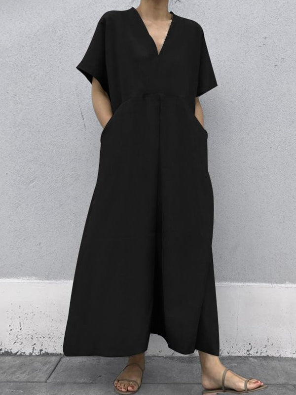 Variant image for Dam Klänning Kortärmad Avslappnad Hampa-5