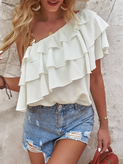 Damblus Halterneck Ruffled Polyester 5