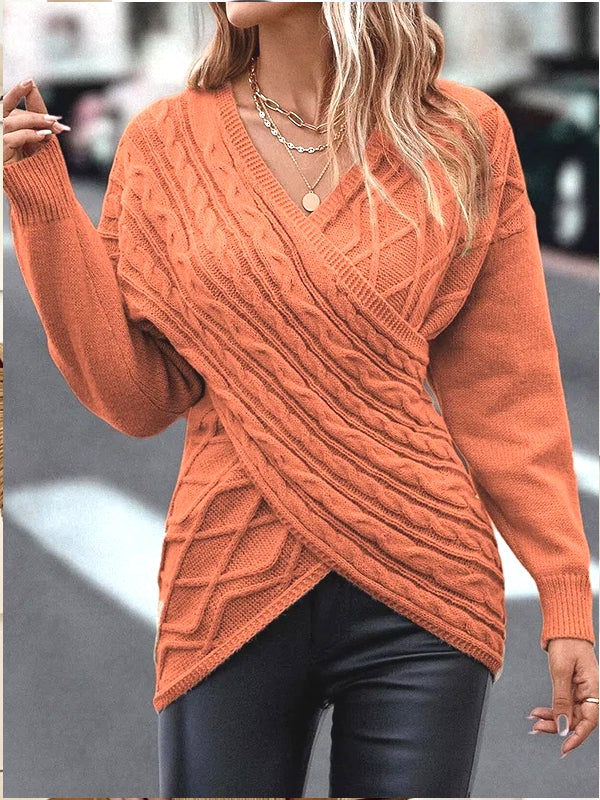 Variant image for Dam Tröja V-hals Utan Axel Polyester Mjuk Avslappnad Passform-6