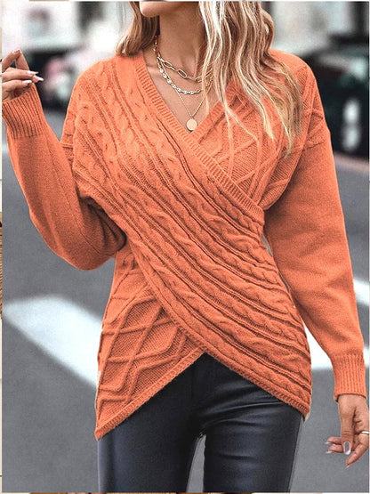 Variant image for Dam Tröja V-hals Utan Axel Polyester Mjuk Avslappnad Passform-6