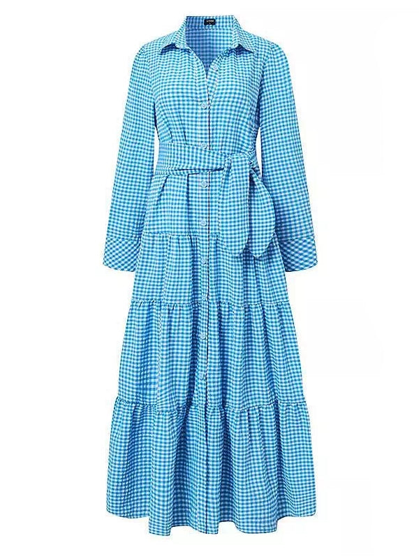 Variant image for Dam Maxi Klänning Långärmad Med Fickor Av Bomull och Polyester-9