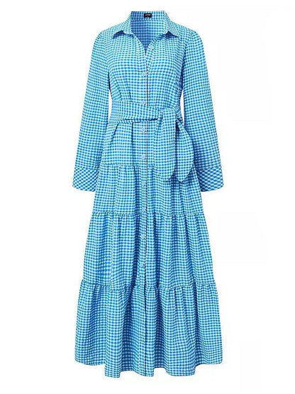 Variant image for Dam Maxi Klänning Långärmad Med Fickor Av Bomull och Polyester-9