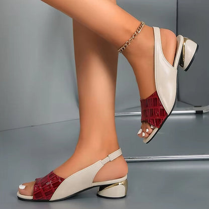 Dam Sandaler Medelhöga Chunky PU-4