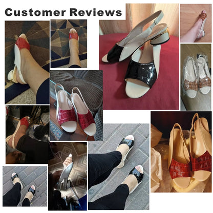 Dam Sandaler Medelhöga Chunky PU-2