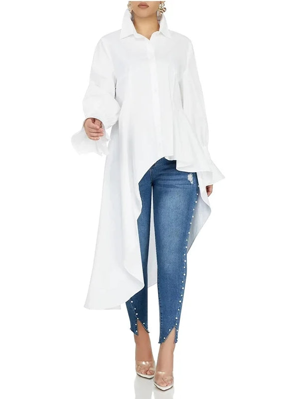 Variant image for Dam Asymmetrisk Topp Elegant Polyester-7