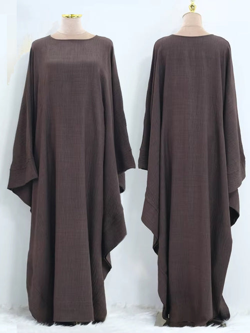 Kvinnors Abaya Klänning Elegant Polyester-1