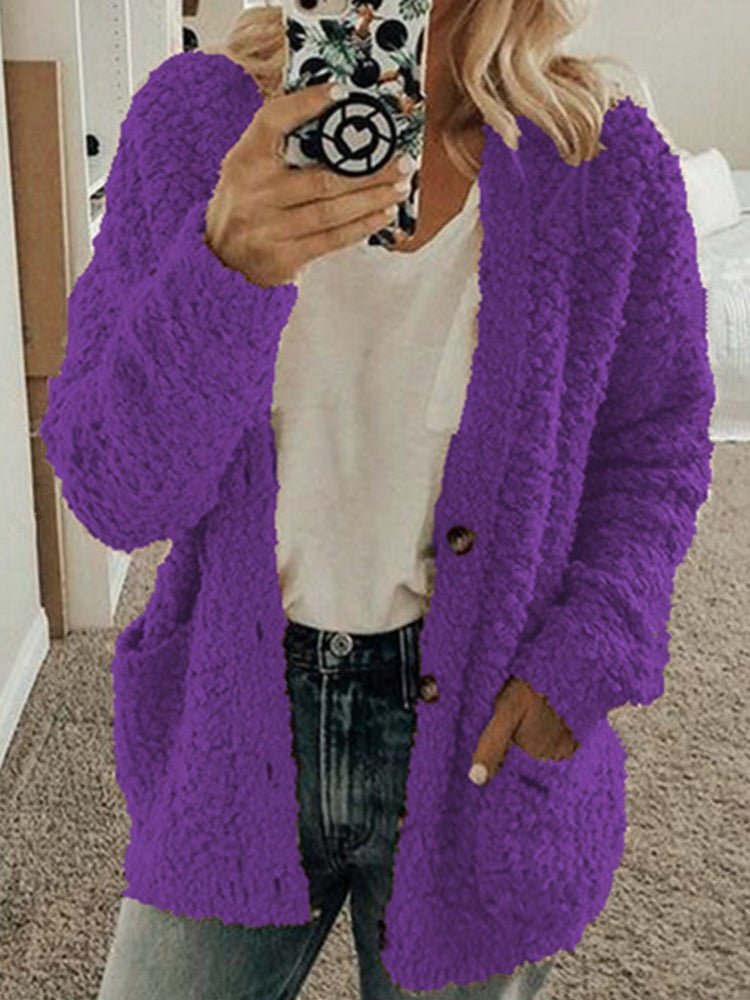 Kvinnors Överdimensionerad Skjorta Bomull Normal Längd-2