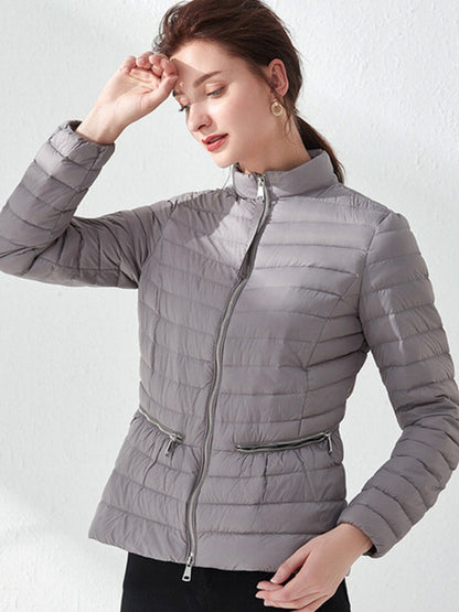 Dam Parkas Slim Fit Vattentålig Jacka För Vår och Vinter-2