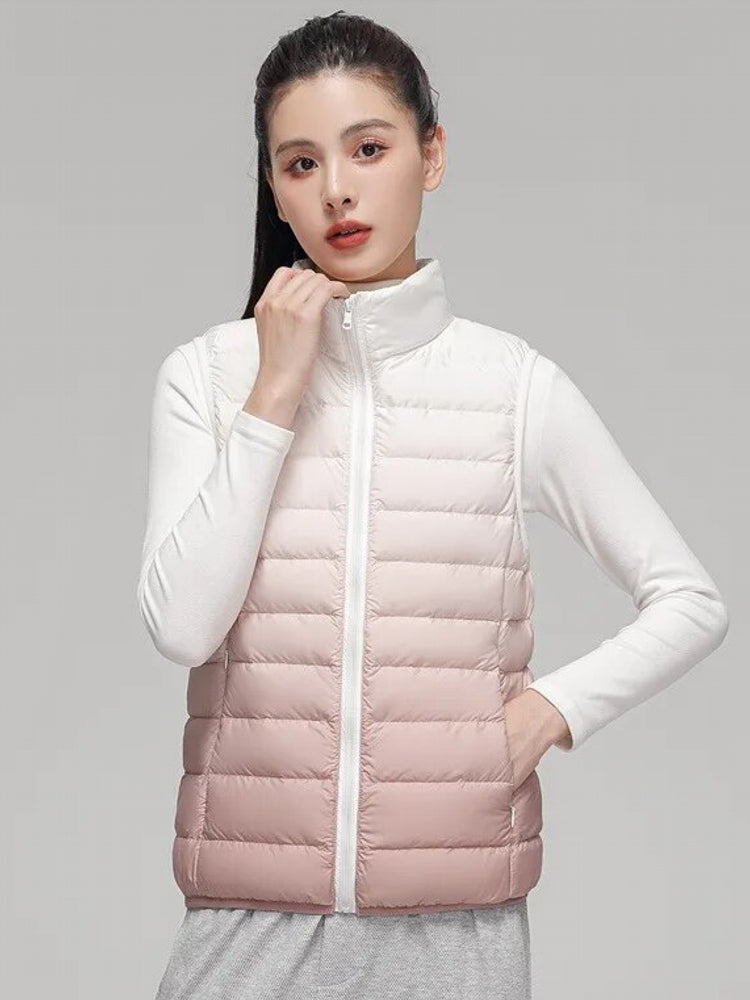 Dunväst Dam Ärmlös Ultralätt Nylon och Polyester-3