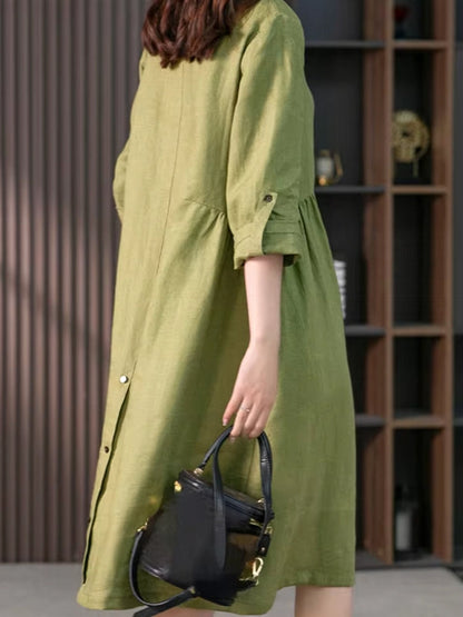 Dam Kjol Asymmetrisk Lös Snitt Bomull-5