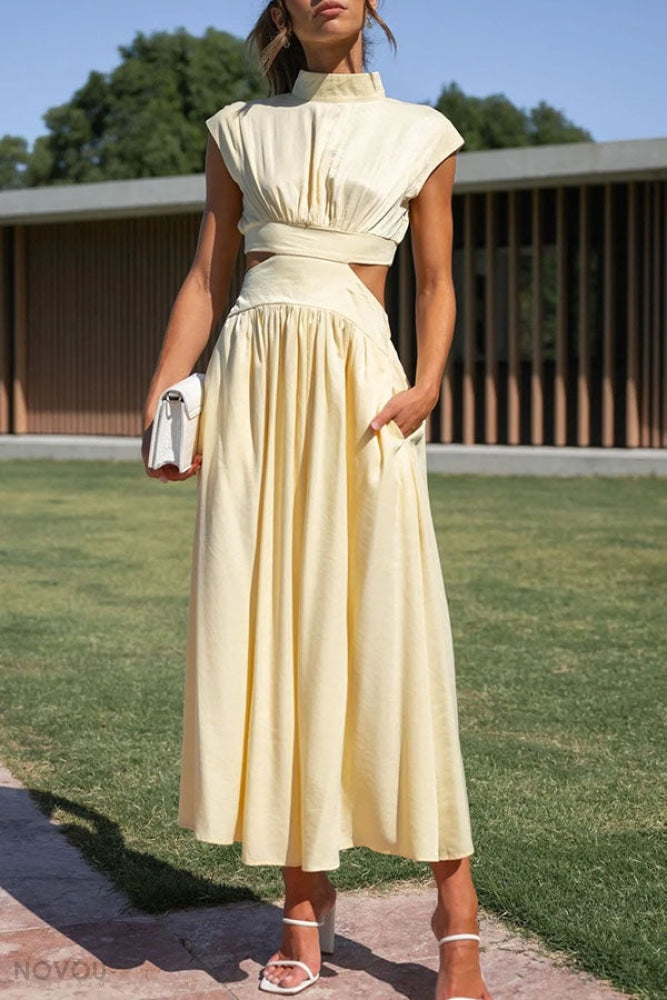 Variant image for Dam Midiklänning Med Sidoslits I Bomull Och Polyester-13