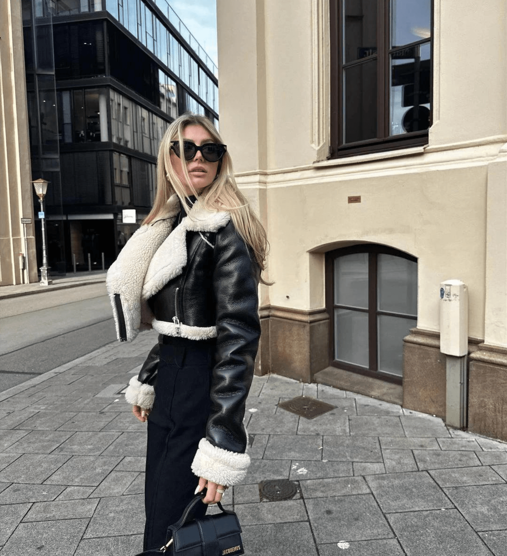 Dam Läderjacka Klassisk Syntetiskt Foder-2
