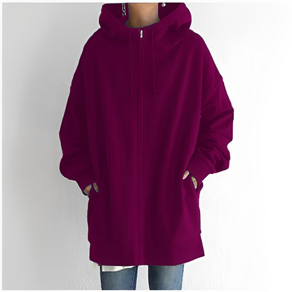 Hoodie Dam i Mjukt Material – Avslappnad Passform med Huva, Perfekt för Vardagsbruk och Utflykter 15