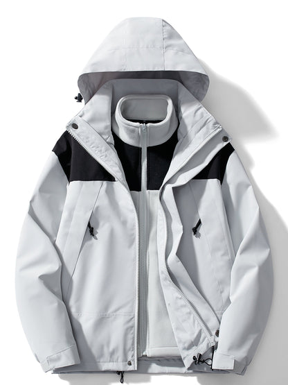 Variant image for Dam Vinterjacka 3-i-1 Fleece Andningsbar Normal Längd-18