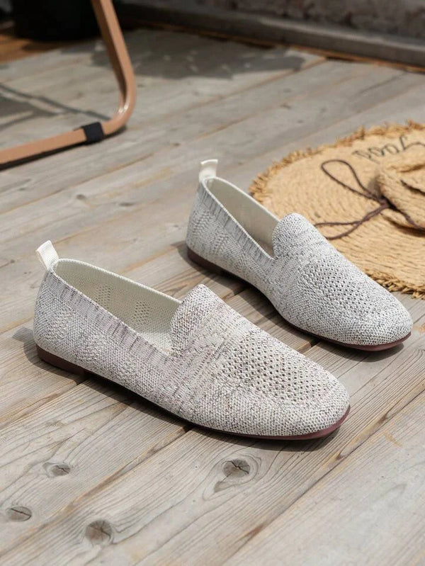 Bekväma Loafers Dam Andningsbart Mesh Slip-On Skor-5