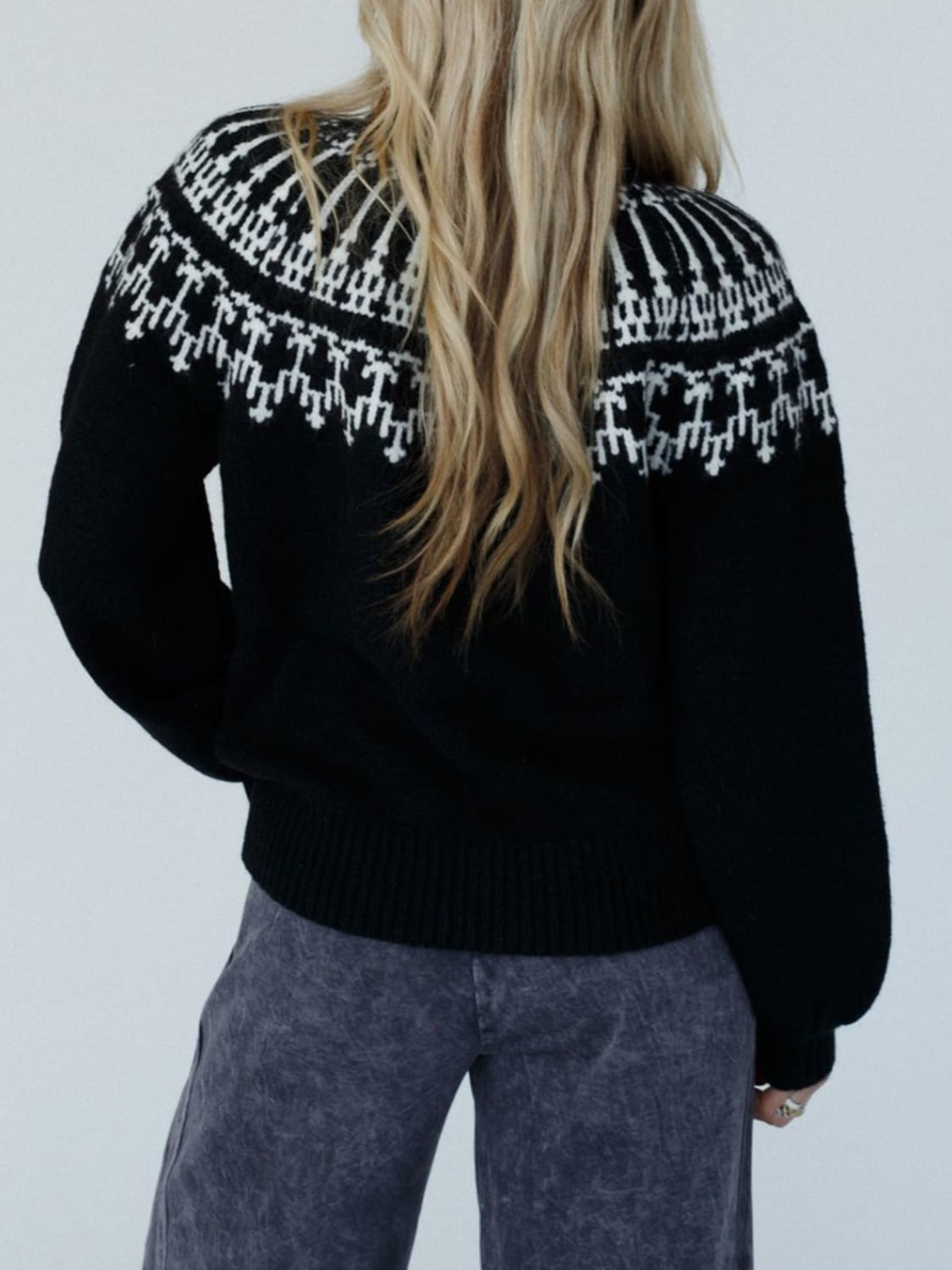 Lång Hoodie Dam Turtleneck Mjuk Andningsbar Material-4