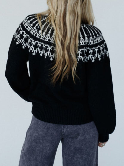 Lång Hoodie Dam Turtleneck Mjuk Andningsbar Material-4