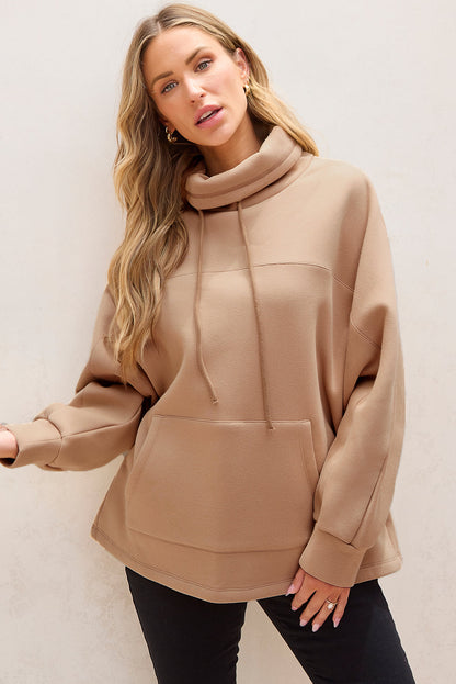 Stickad Dam Tröja Turtleneck Klassisk Andningsbart Material 10