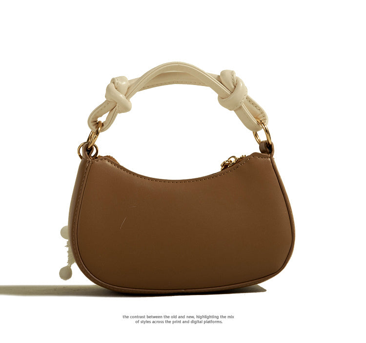 Dam Handväska Fyrkantig Syntetiskt Läder Elegant och Mångsidig-3