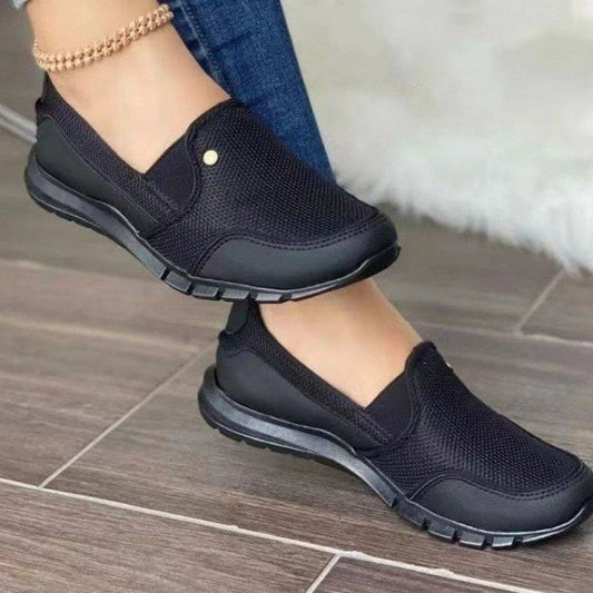 Kvinnors Loafers Klassisk Stil Läder-1
