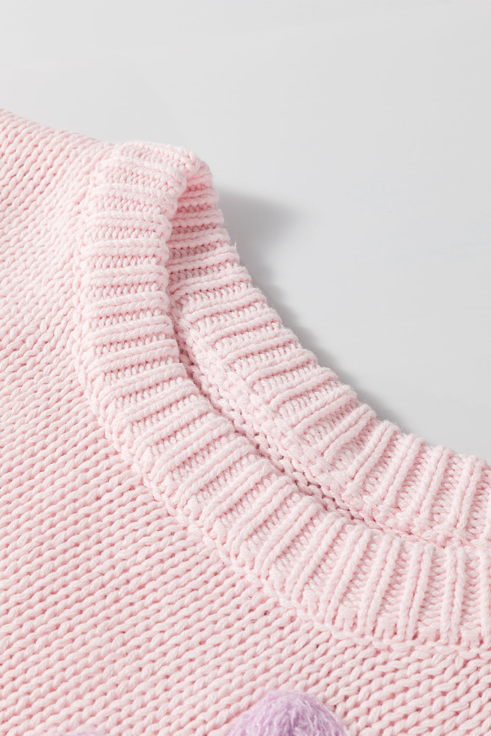 Dam Tröja med Broderat Blommönster i Mjuk Bomull – Klassisk Passform, Flera Färgvarianter 4