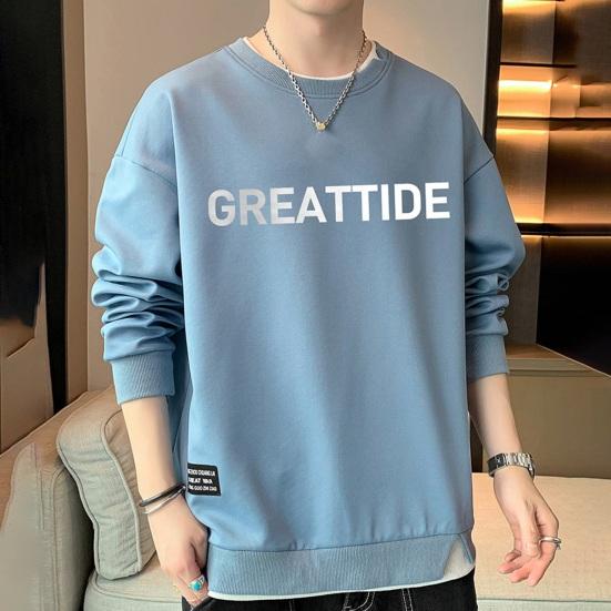 Variant image for Herr T-Shirt Grafisk Tryck Avslappnad Bomull-16