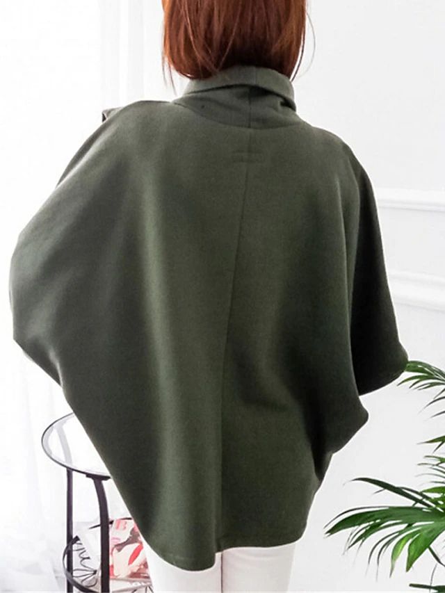 Dam Hoodie Fladdermusärmar Mjuk Bomull-3