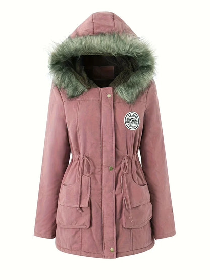 Variant image for Dam Fleece-Parka Medium Längd Vegansk Päls-5