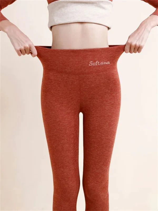 Damleggings Hög Midja Polyester och Bomull-6