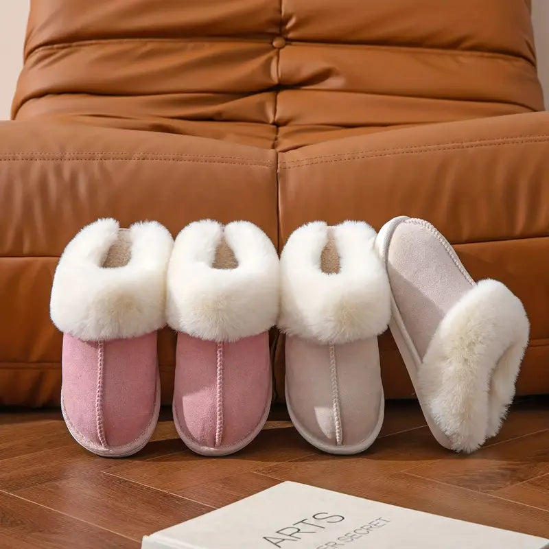 Unisex Tofflor Varm Foder Icke-Slip Gummi-3
