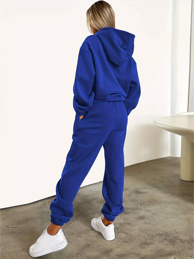 Kvinnors Tvådelad Jogging Set Sportig Design Andningsbart Material-3